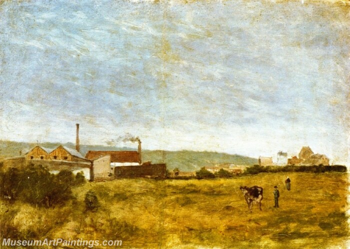 Landscape with Factories Painting