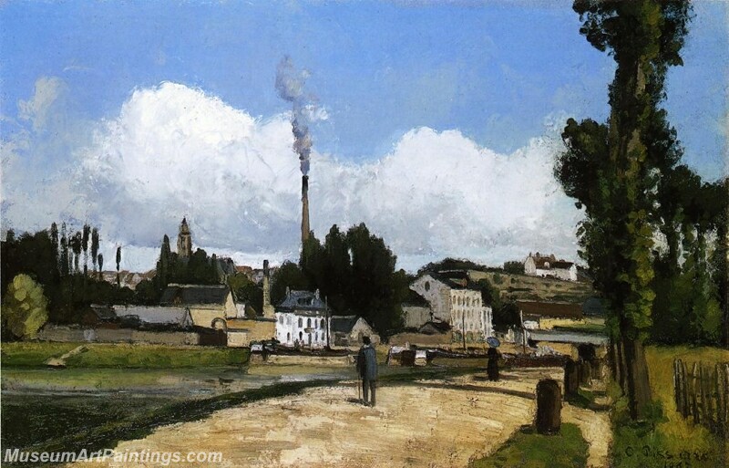 Landscape with Factory Painting