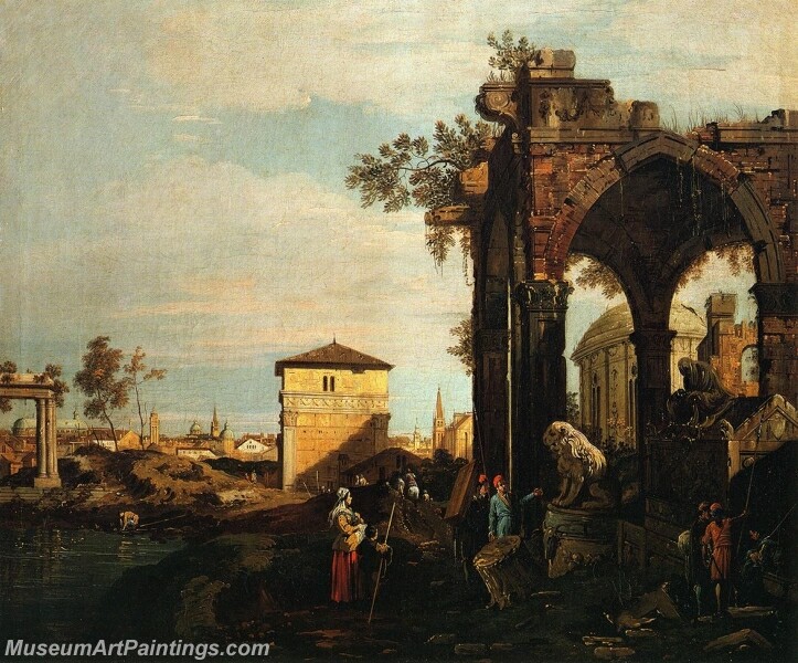 Landscape with Ruins Painting