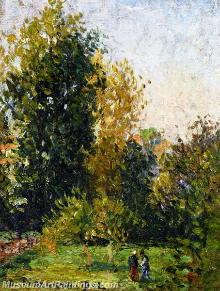 Landscape with Two Figures eragny Autumn Painting