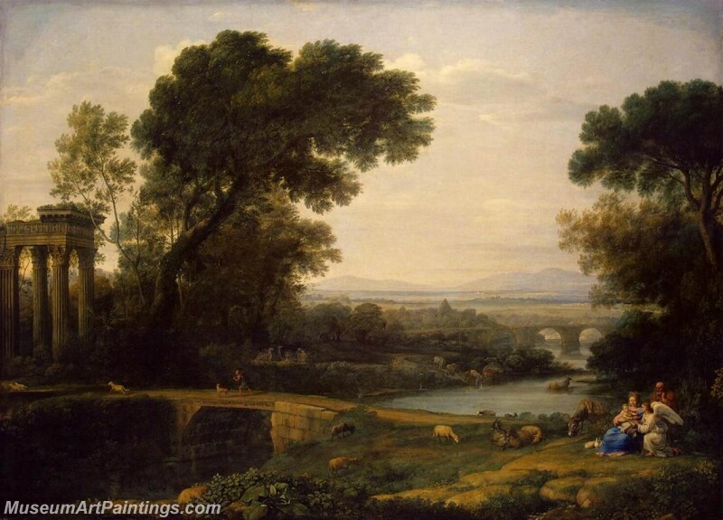 Landscape with the Rest on the Flight into Egypt Painting