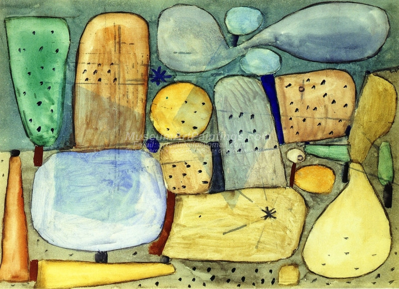 Landschaftsteile Gesamelt by Paul Klee