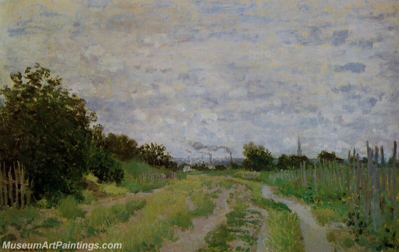 Lane in the Vineyards at Argenteuil Painting