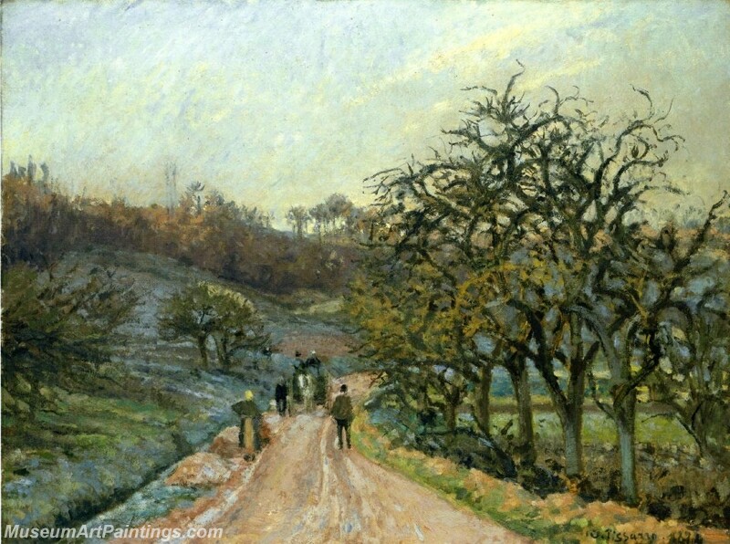 Lane of Apple Trees near Osny Pontoise Painting