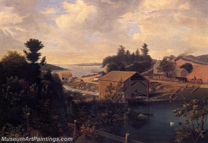 Lanesville the Mill Painting