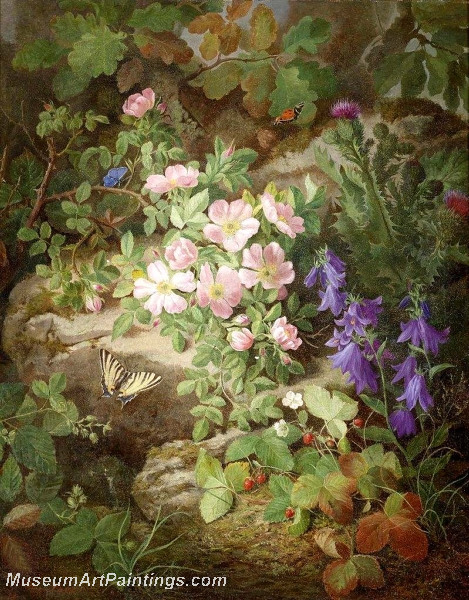 Large Still Life with Alpine Flowers