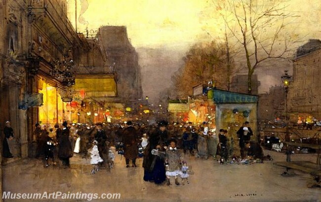 Les baraques du jour de lAn Paris Porte Saint Martin Painting