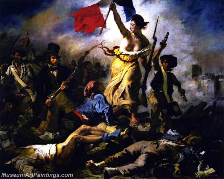 Liberty Leading the People Painting