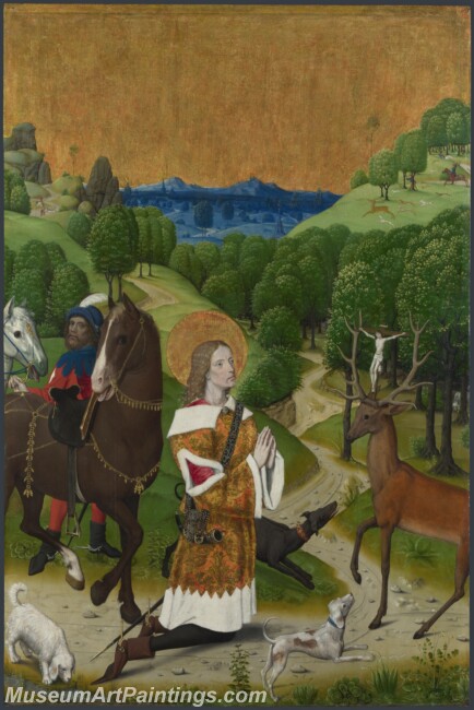 Life of Virgin The Conversion of Saint Hubert Left Hand Shu Painting