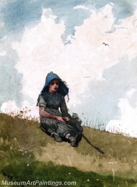 Little Shepherdess Painting