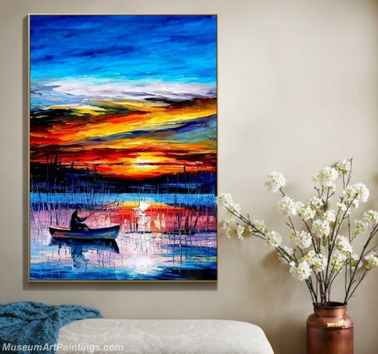 Living Room Paintings for Sale Sunrise at sea Landscape Paintings