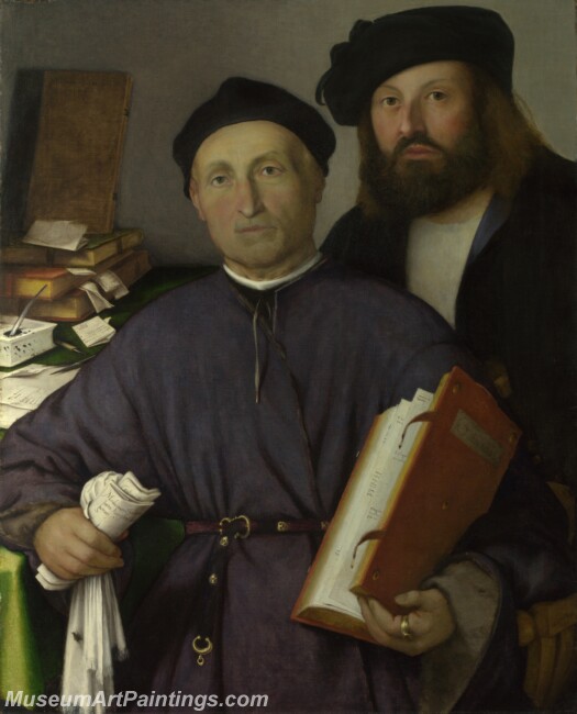 Lorenzo Lotto Giovanni Agostino della Torre and his Son Niccolò Painting