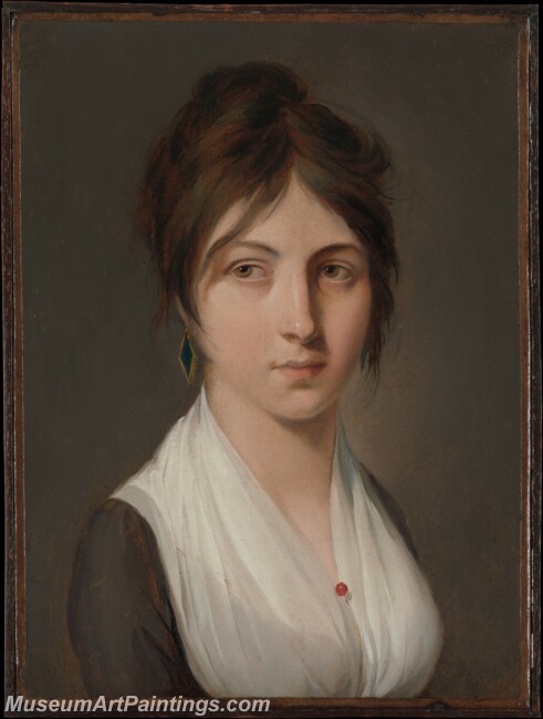 Louis Leopold Boilly Portrait of a Young Woman Painting