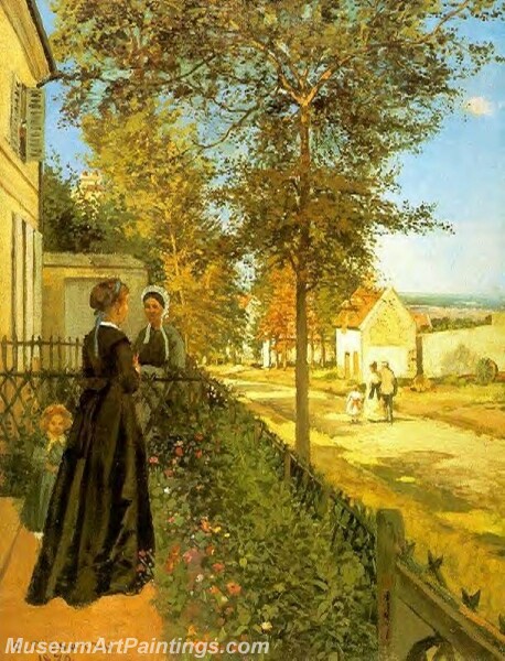 Louveciennes the Road to Versailles Painting