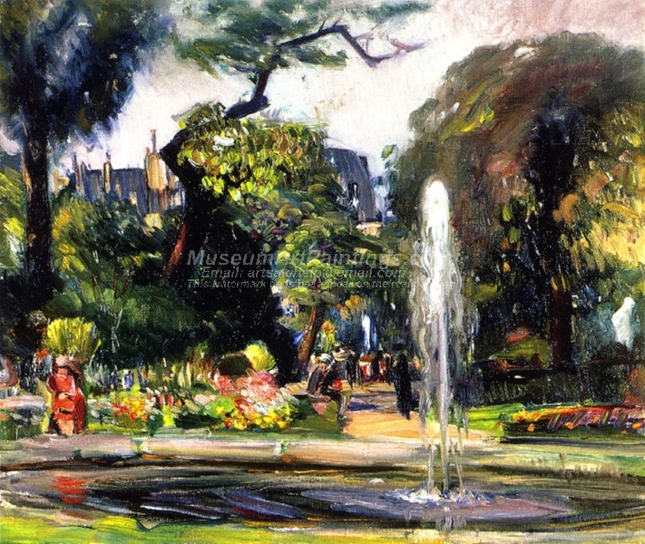Luxembourg Gardens Paris by Joseph Kleitsch