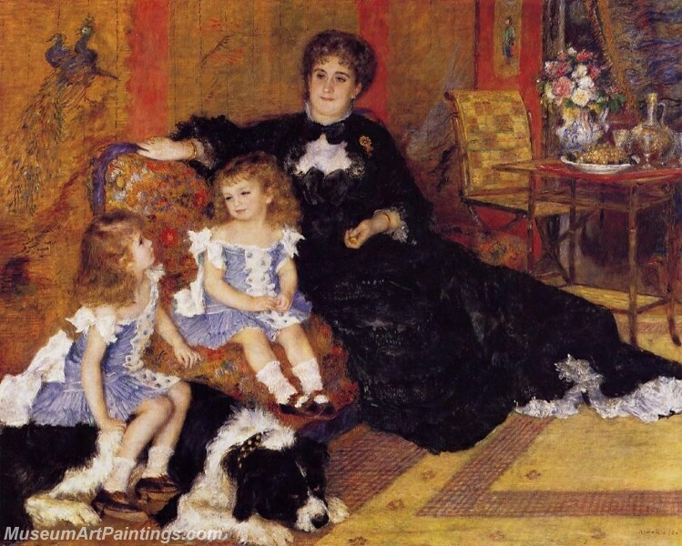 Madame Georges Charpentier and Her Children Painting