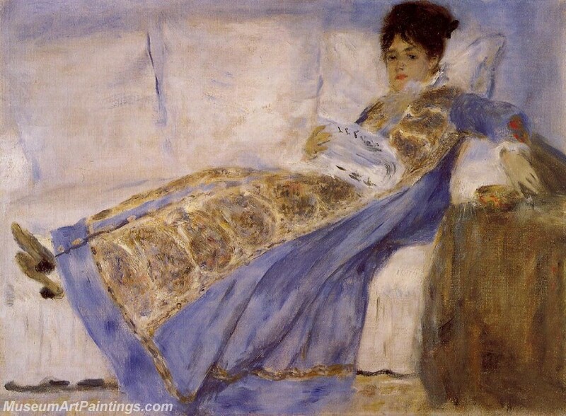 Madame Monet on a Sofa Painting