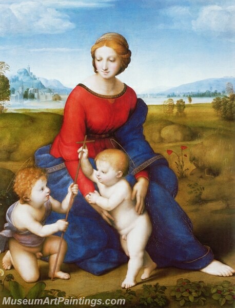 Madonna of the Meadow Painting