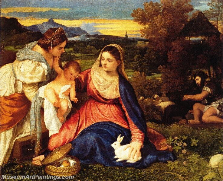 Madonna of the Rabbit Painting