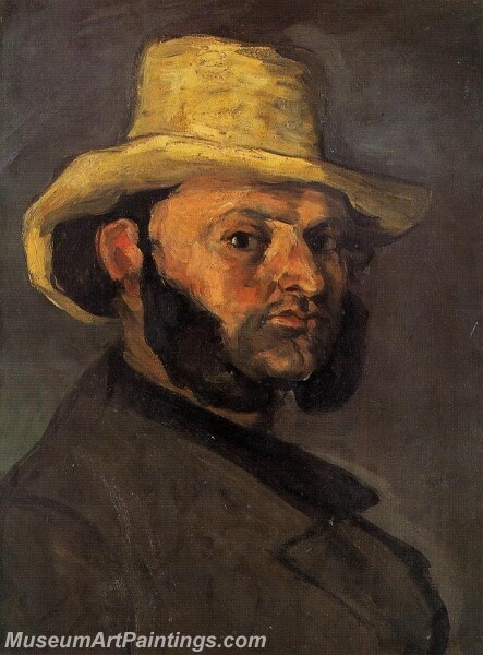 Man in a Straw Hat Painting