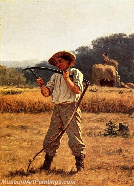 Man with Scythe Painting