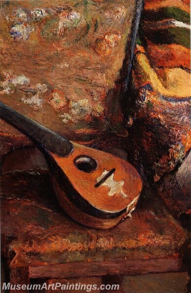 Mandolin on a Chair Painting