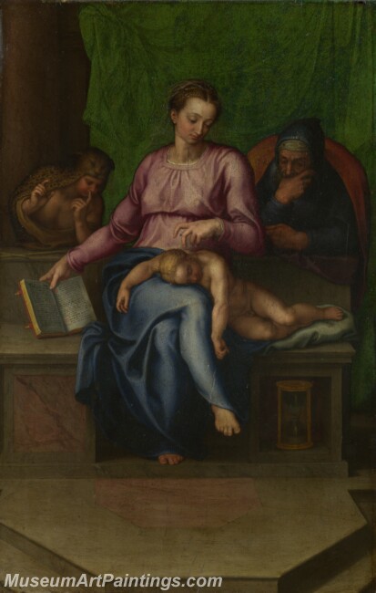 Marcello Venusti after Michelangelo The Holy Family Il Silenzio Painting