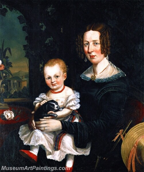 Margaret Erskine Williamson and Her Daughter Jessie Painting