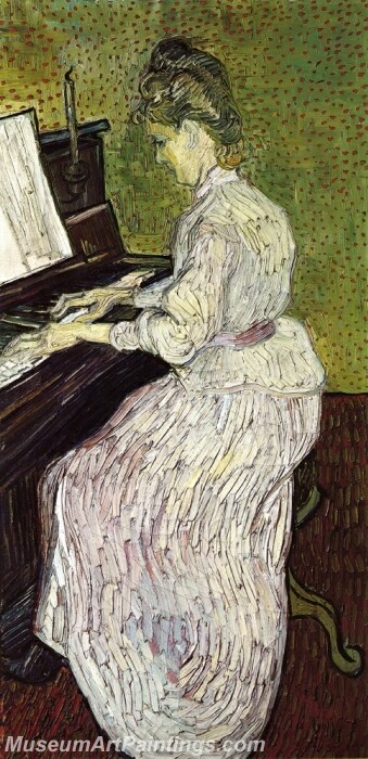 Marguerite Gachet at the Piano Painting