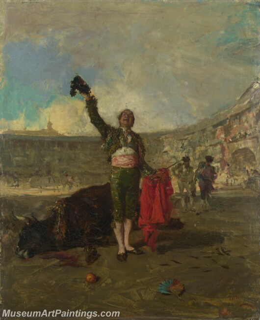 Mariano Fortuny The Bull Fighters Salute Painting