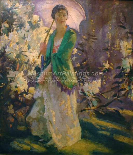 Marie in the Garden 1 by Peder Severin Kroyer