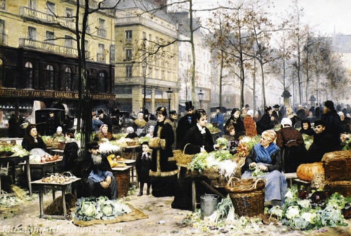 Market Day Painting