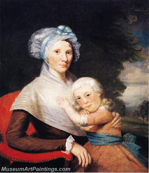 Martha Tennent Rogers and Daughter Painting