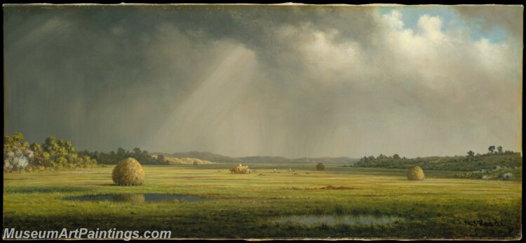 Martin Johnson Heade Newburyport Meadows Painting