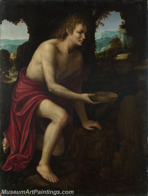 Martino Piazza Saint John Baptist in Desert Painting