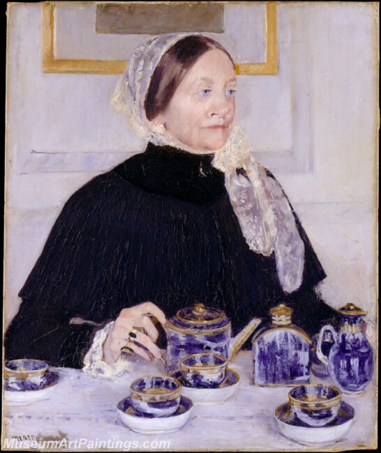 Mary Cassatt Lady at the Tea Table Painting