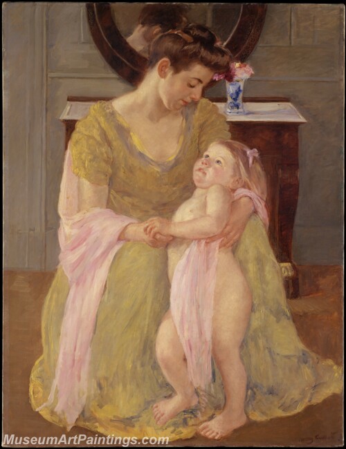 Mary Cassatt Mother and Child with a Rose Scarf Painting