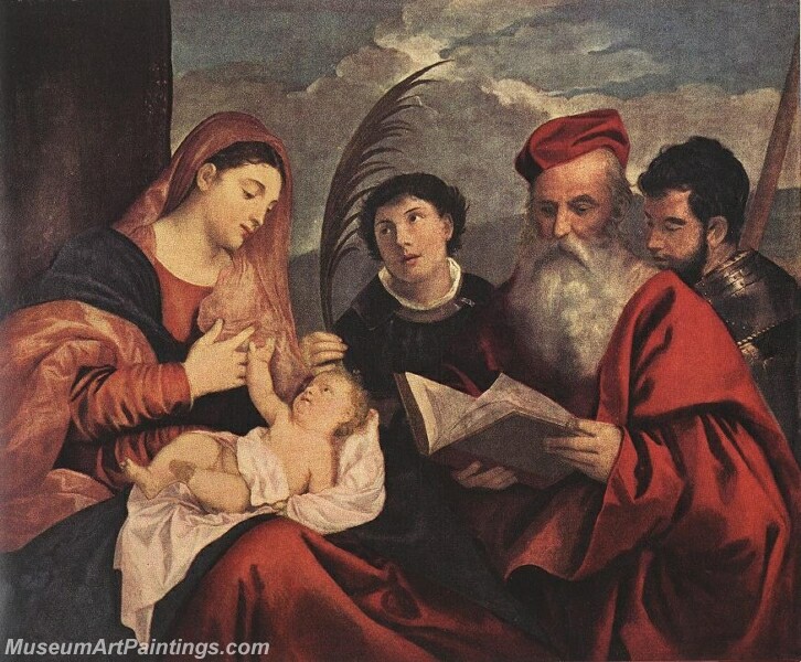 Mary with the Child and Saints Painting