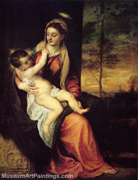 Mary with the Christ Child Painting