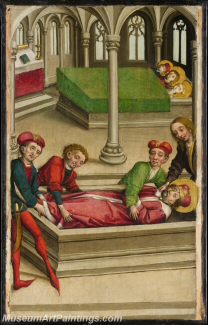 Master of Eggenburg The Burial of Saint Wenceslas Painting