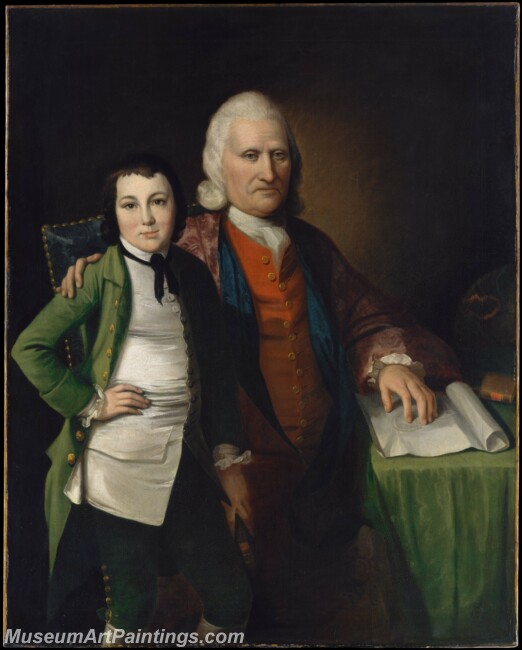 Matthew Pratt Cadwallader Colden and His Grandson Warren De Lancey Painting