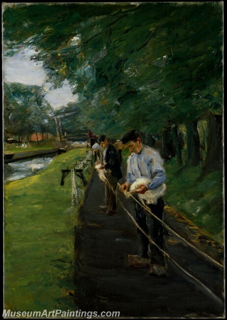 Max Liebermann The Ropewalk in Edam Painting