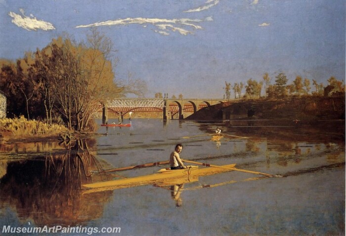 Max Schmitt in a Single Scull Painting