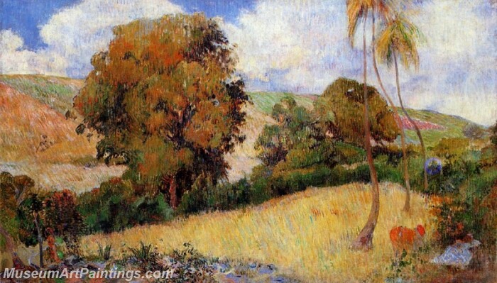 Meadow in Martinique Painting