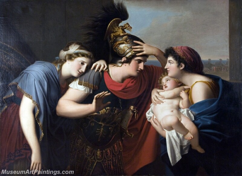 Meeting of Hector and Andromache Painting