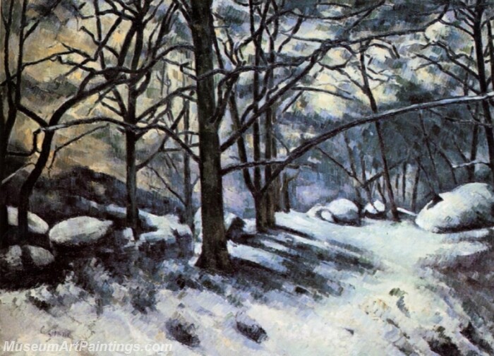 Melting Snow Fontainebleau Painting