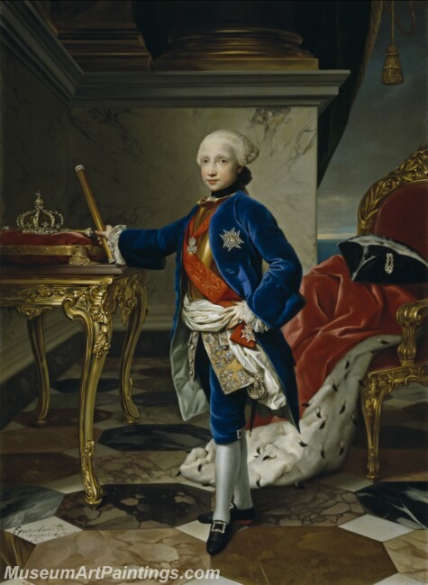 Mengs Anton Rafael Fernando IV rey de Napoles Painting