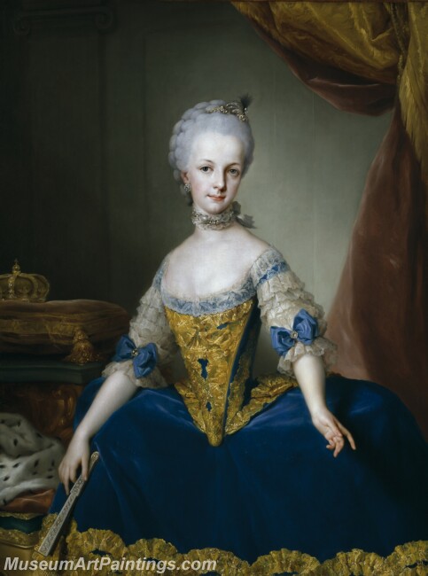 Mengs Anton Rafael Maria Josefa de Lorena archiduquesa de Austria Painting