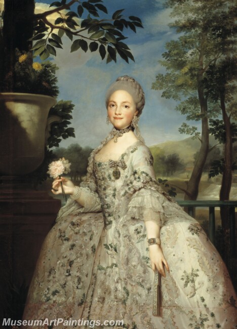 Mengs Anton Rafael Maria Luisa de Parma princesa de Asturias Painting