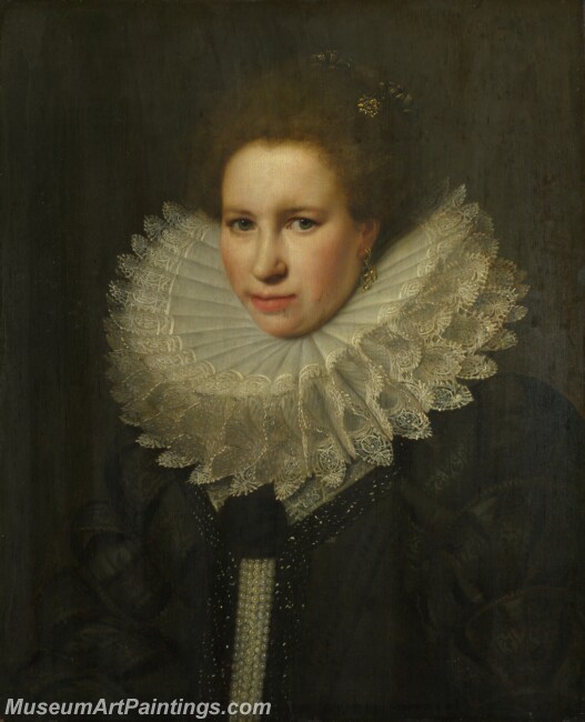 Michiel van Miereveld Portrait of a Woman Painting